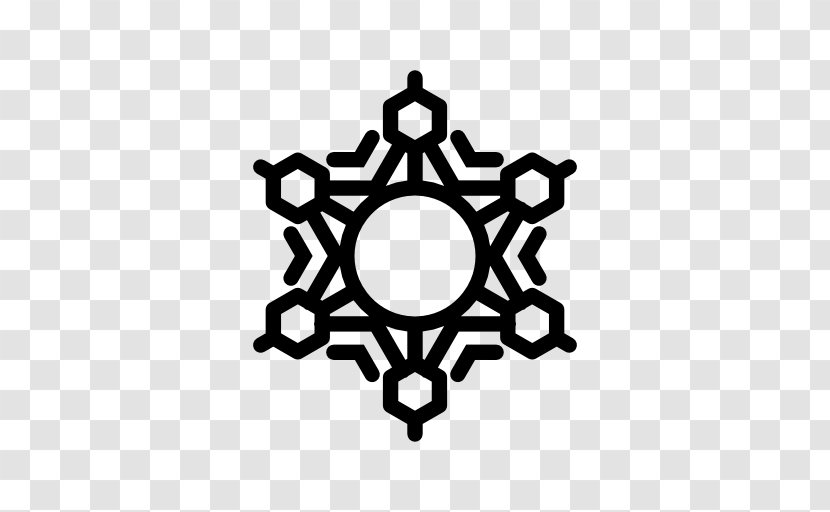 Snowflake Hexagon Shape Circle - Symbol Transparent PNG
