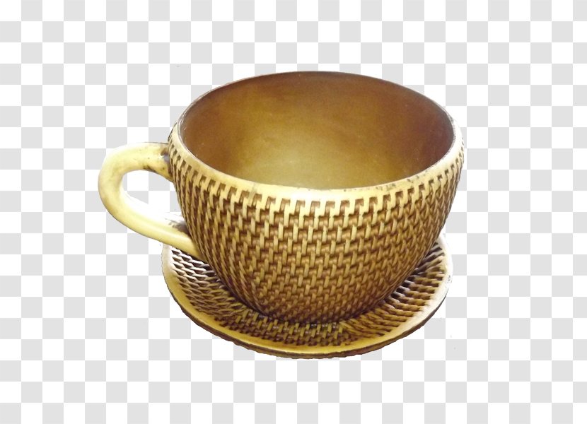 Coffee Cup Saucer Cachepot Teacup Flowerpot - Dinnerware Set - Vase Transparent PNG