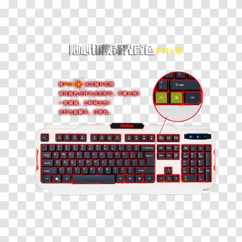 Computer Keyboard Mouse Gaming Keypad Team DK Switch - Multimedia - Mechanical Promotional Presentation Free Pictures Transparent PNG