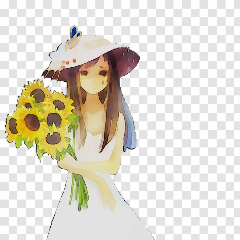 Floral Design Yellow Illustration Sunflower - Art - Headgear Transparent PNG