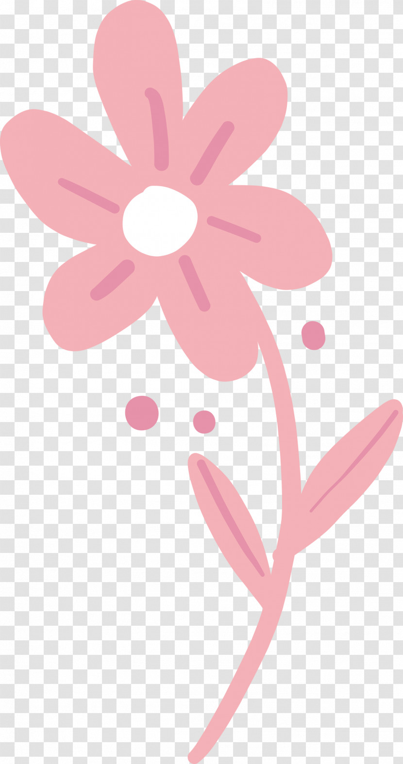 Flower Cartoon Sticker Flora Line Transparent PNG