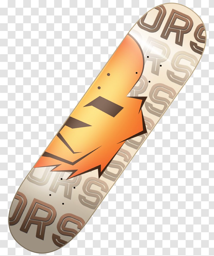 Skateboard Font - Orange - Skateboarding Companies Transparent PNG