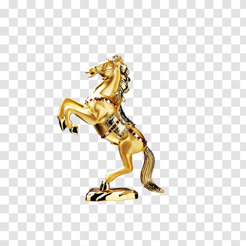 Horse Download - Gold Transparent PNG