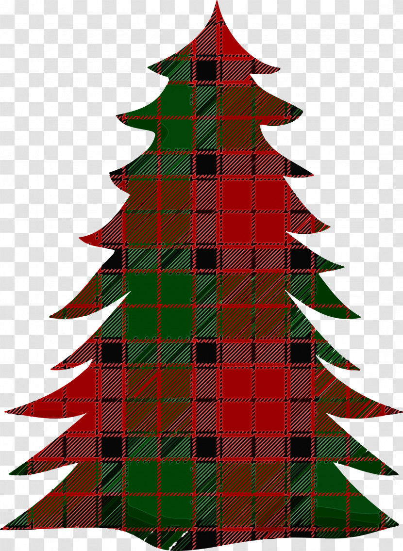 Plaid Oregon Pine Colorado Spruce Tree Pattern Transparent PNG