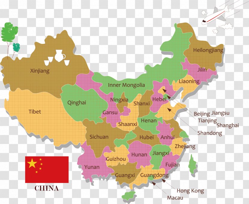 China Vector Map - World Transparent PNG