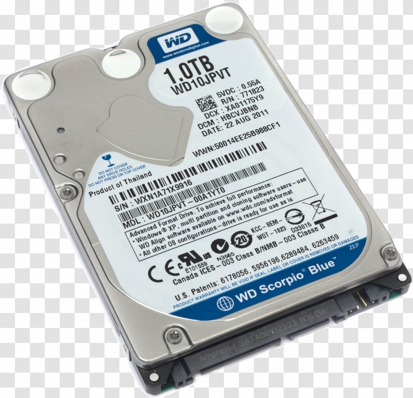 Laptop Hewlett-Packard Hard Drives HP Pavilion Serial ATA - Electronic Device - Disc Transparent PNG