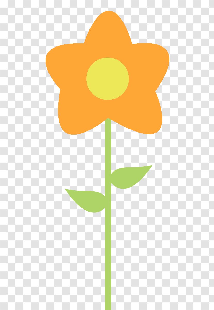 Petal Leaf Plant Stem Line Clip Art - Yellow Transparent PNG