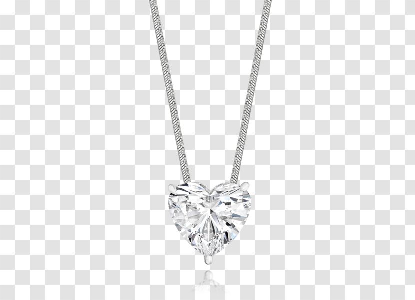 Locket Necklace Body Jewellery Diamond - Silver Transparent PNG