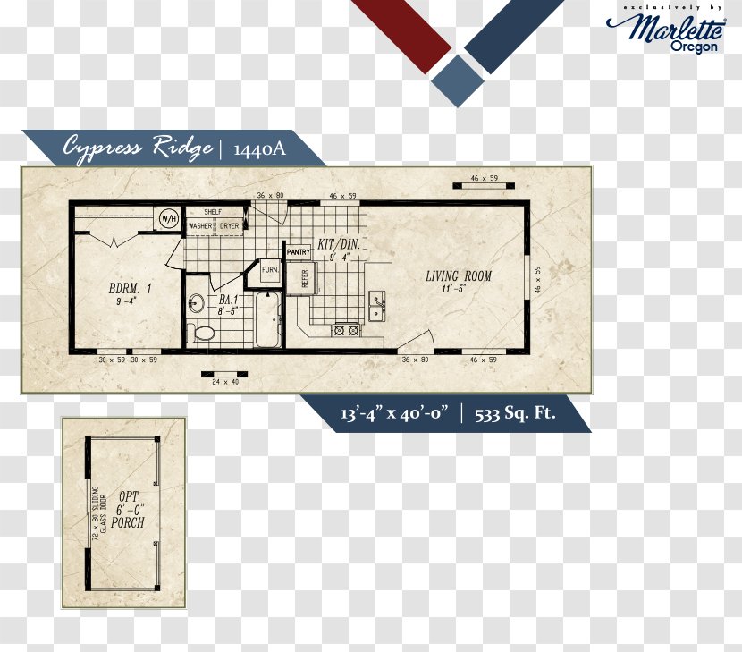 Floor Plan House Manufactured Housing Building - Mobile Home Transparent PNG