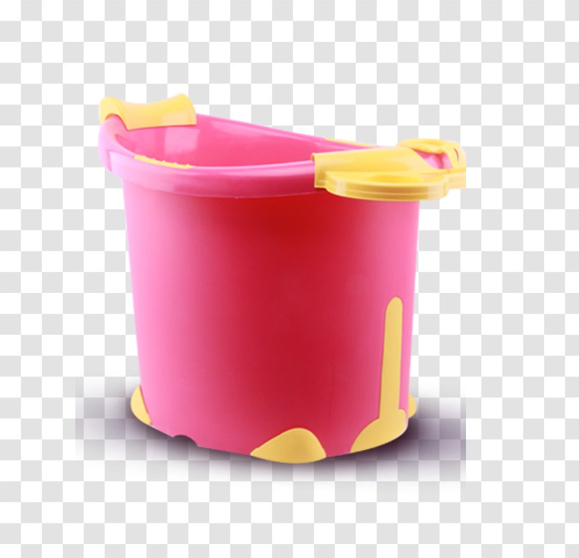 Plastic - Yellow - Toy Red Bucket Transparent PNG