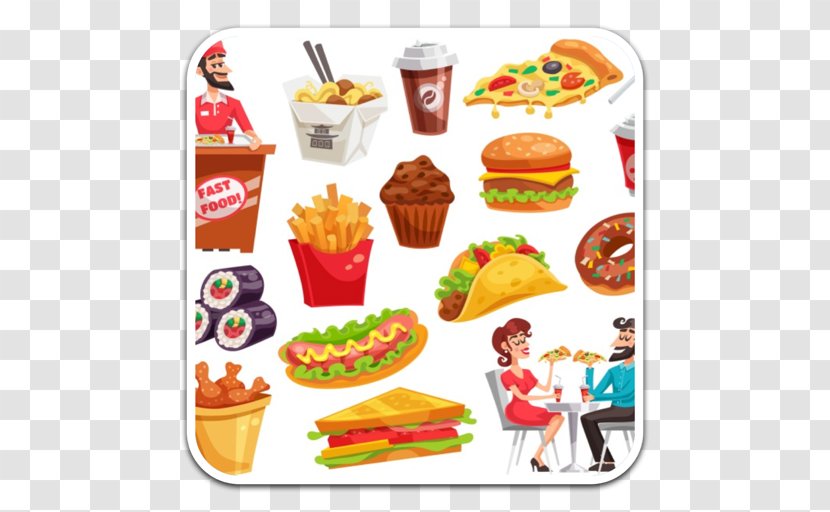 French Fries Hamburger Pizza Fast Food Restaurant Transparent PNG
