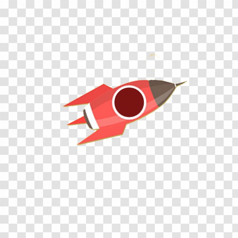 Rocket Euclidean Vector Icon - Red - Cartoon Transparent PNG