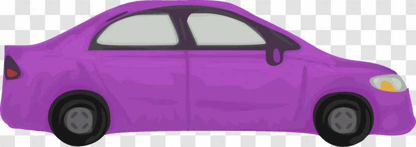 Drawing Clip Art - Purple - Color Car Card Transparent PNG