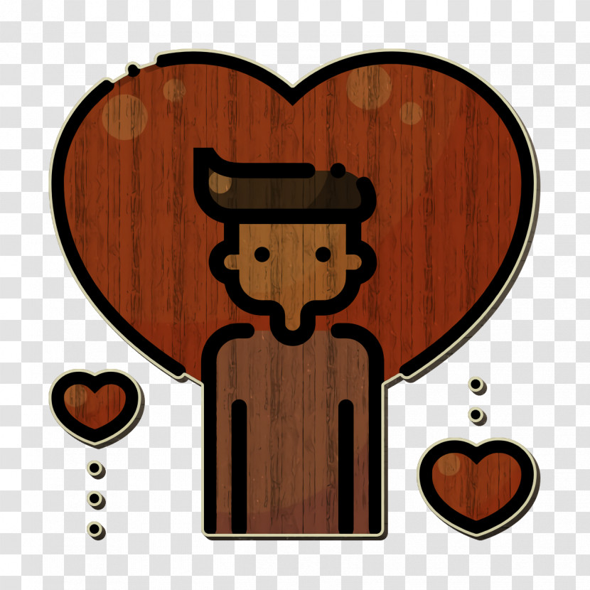 Man Icon Heart Icon Romantic Love Icon Transparent PNG