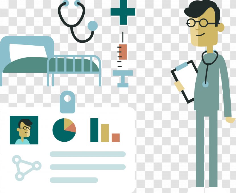 Physician Clinic Hospital Medicine - Health - Vector Bed Transparent PNG