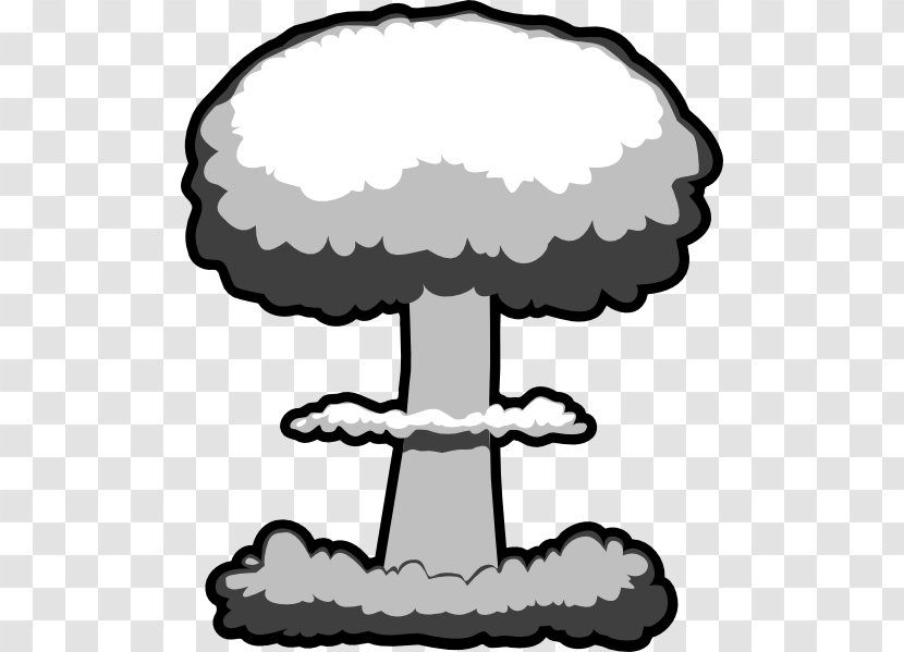 Nuclear Weapon Bomb Explosion Clip Art - Mushroom Cloud - Atomic Clipart Transparent PNG
