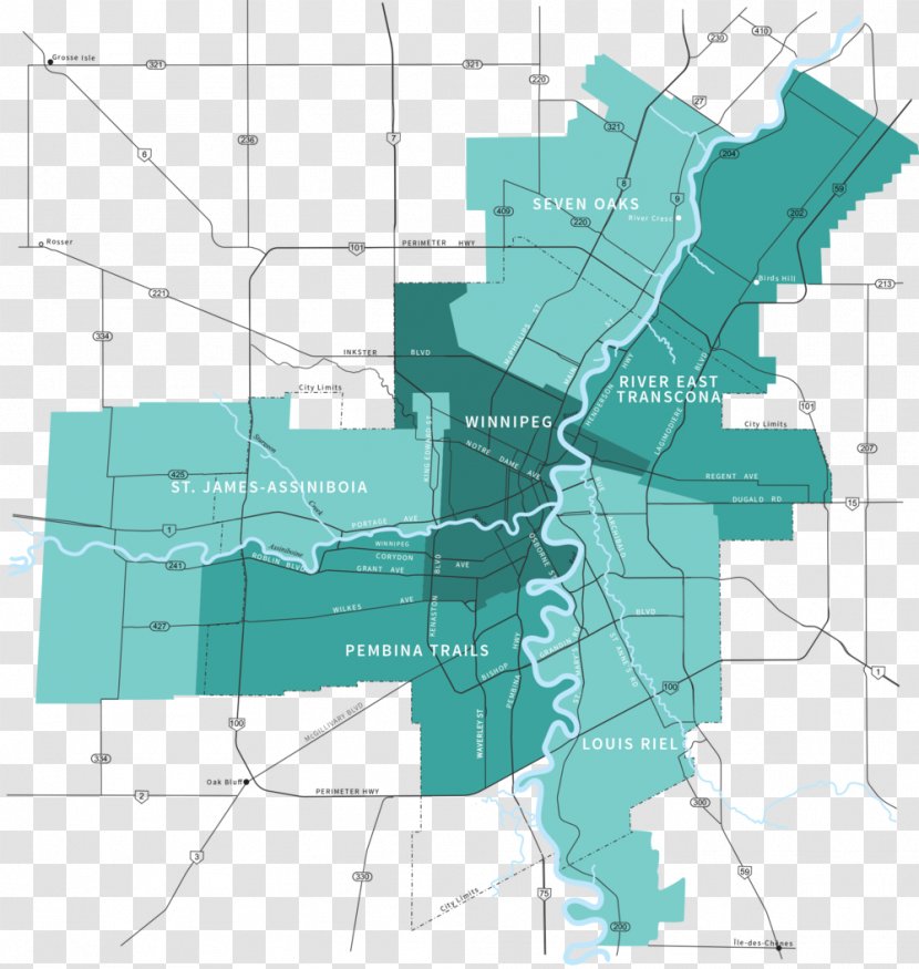 Winnipeg School Division Louis Riel Education - Map Transparent PNG