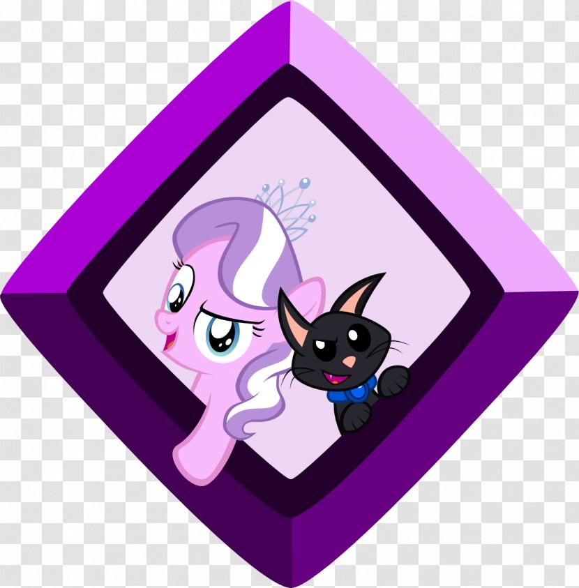 Cat Pony Diamond Tiara Games Ponies Play - Purple Transparent PNG