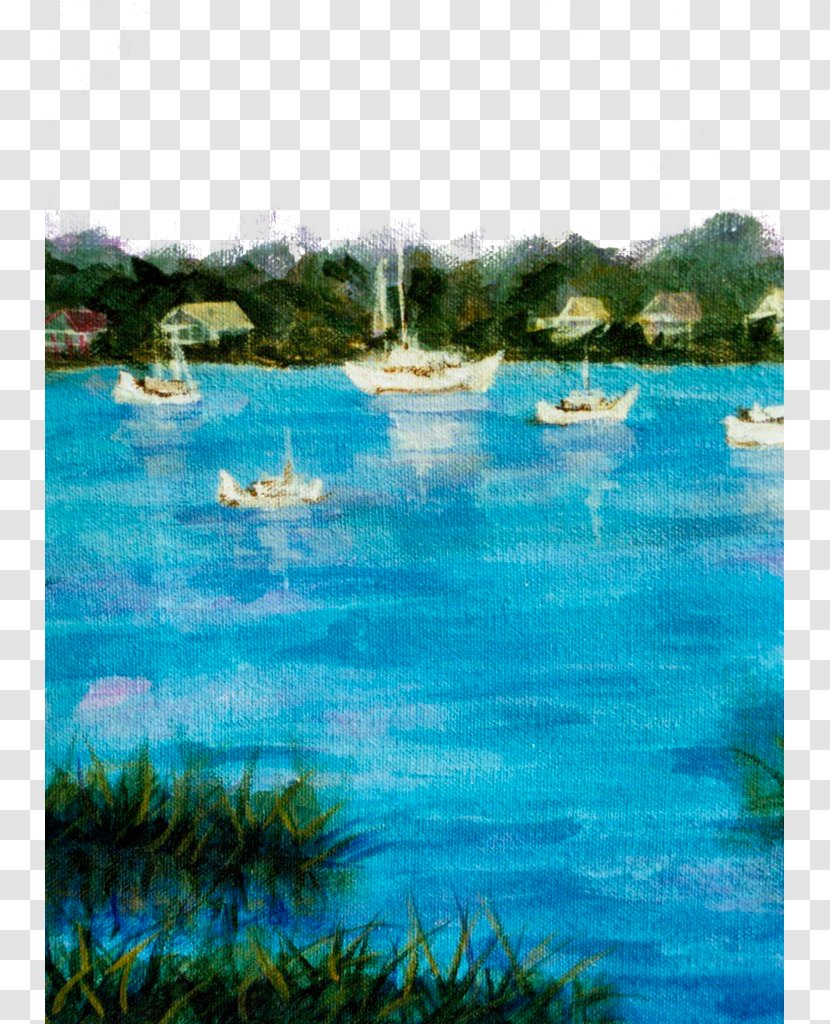 Watercolor Painting Sailing Ship - Water - Hand-painted Sailboat Transparent PNG