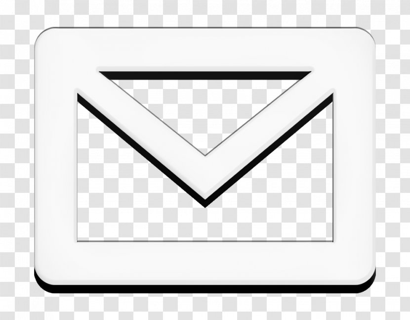 Envelope Icon - Logo - Symbol Blackandwhite Transparent PNG