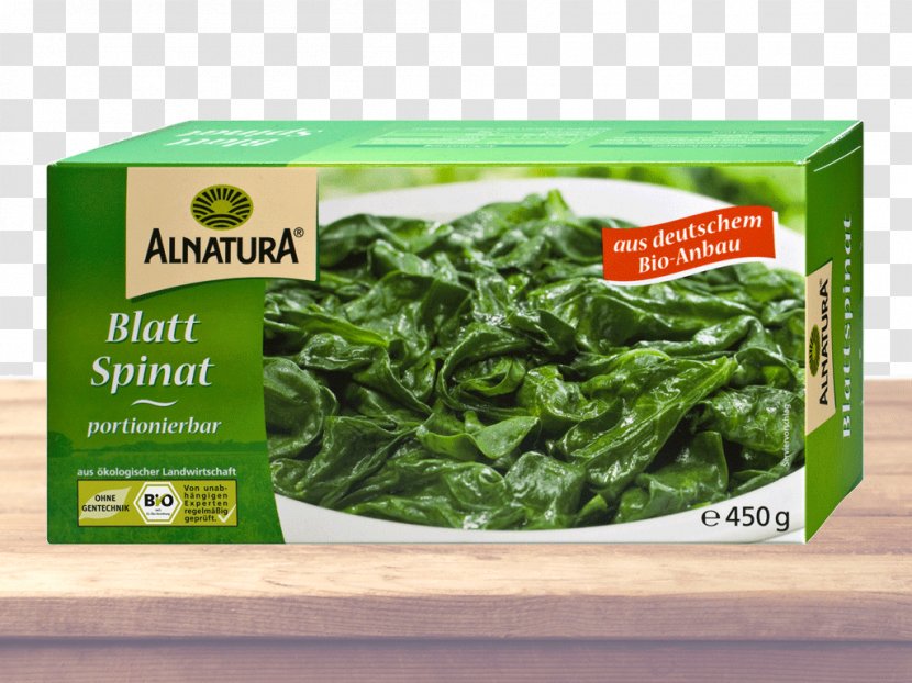 Spinach Organic Food Pizza Pasta Alnatura - Spring Greens Transparent PNG