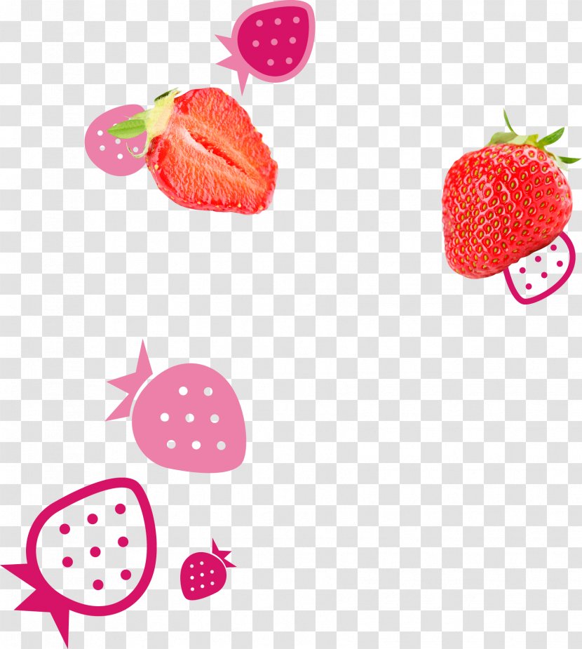 Mochi Strawberry Ice Cream Food - Superfood - Real Strawberries Transparent PNG