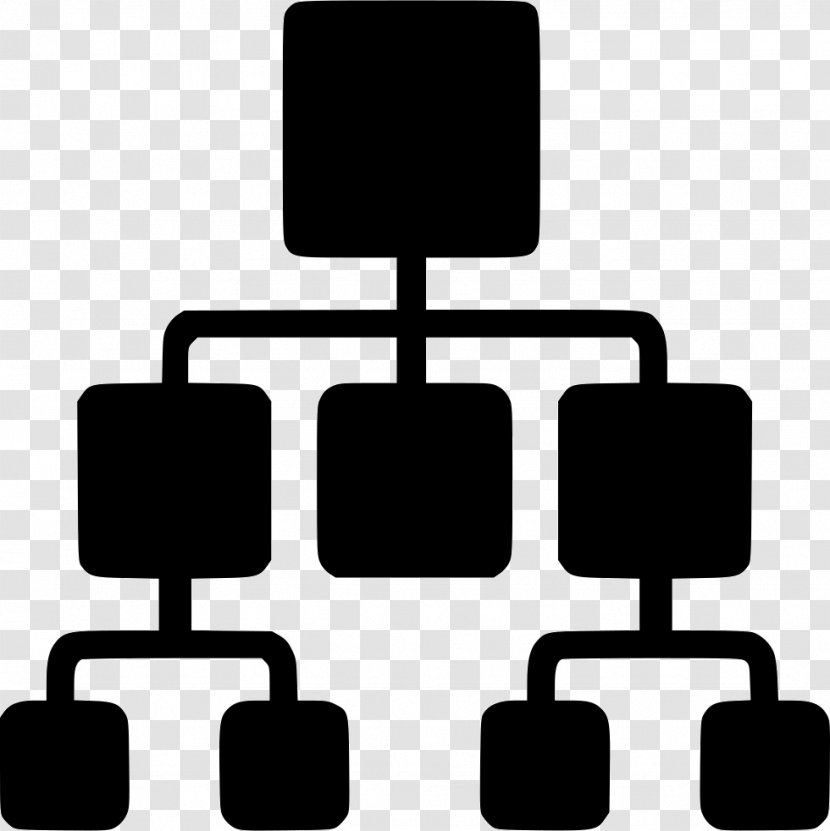 Hierarchical Organization - Black And White - Hierarchy Transparent PNG