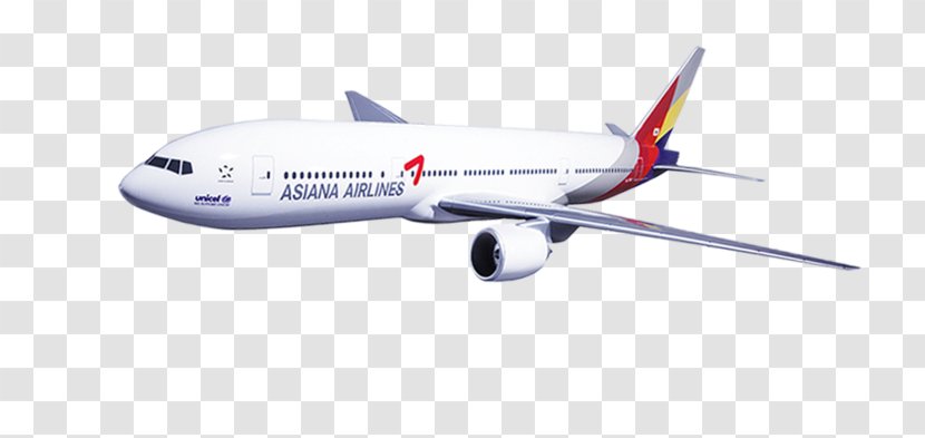 Boeing 767 Asiana Airlines Gwangju Airport T'way Air Airline Ticket - Sky - Mail Transparent PNG