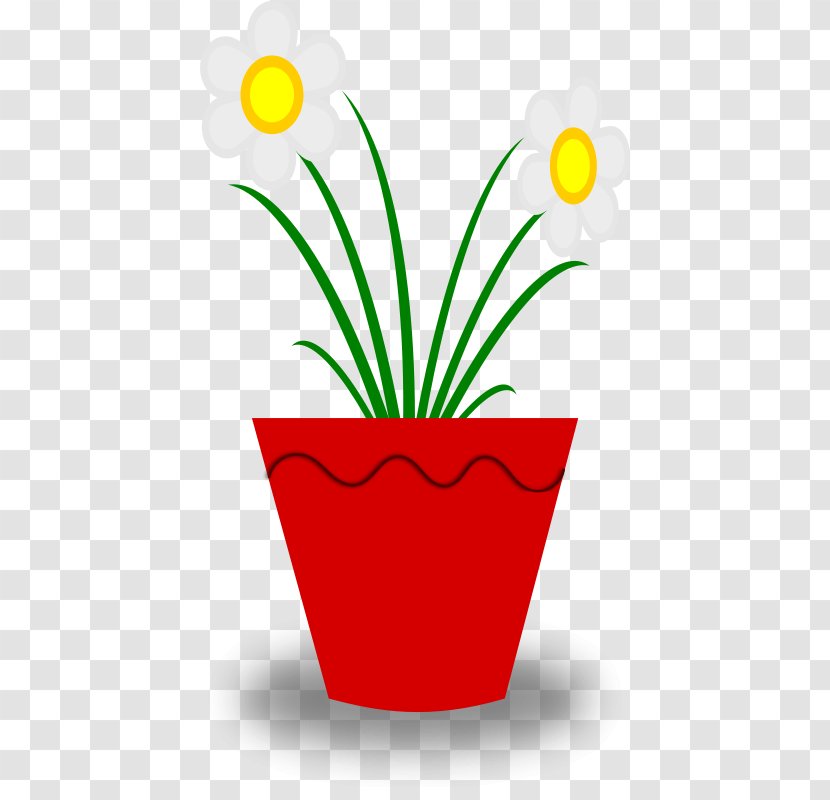 Flowerpot Plant Clip Art - Royaltyfree - The Pot Cliparts Transparent PNG
