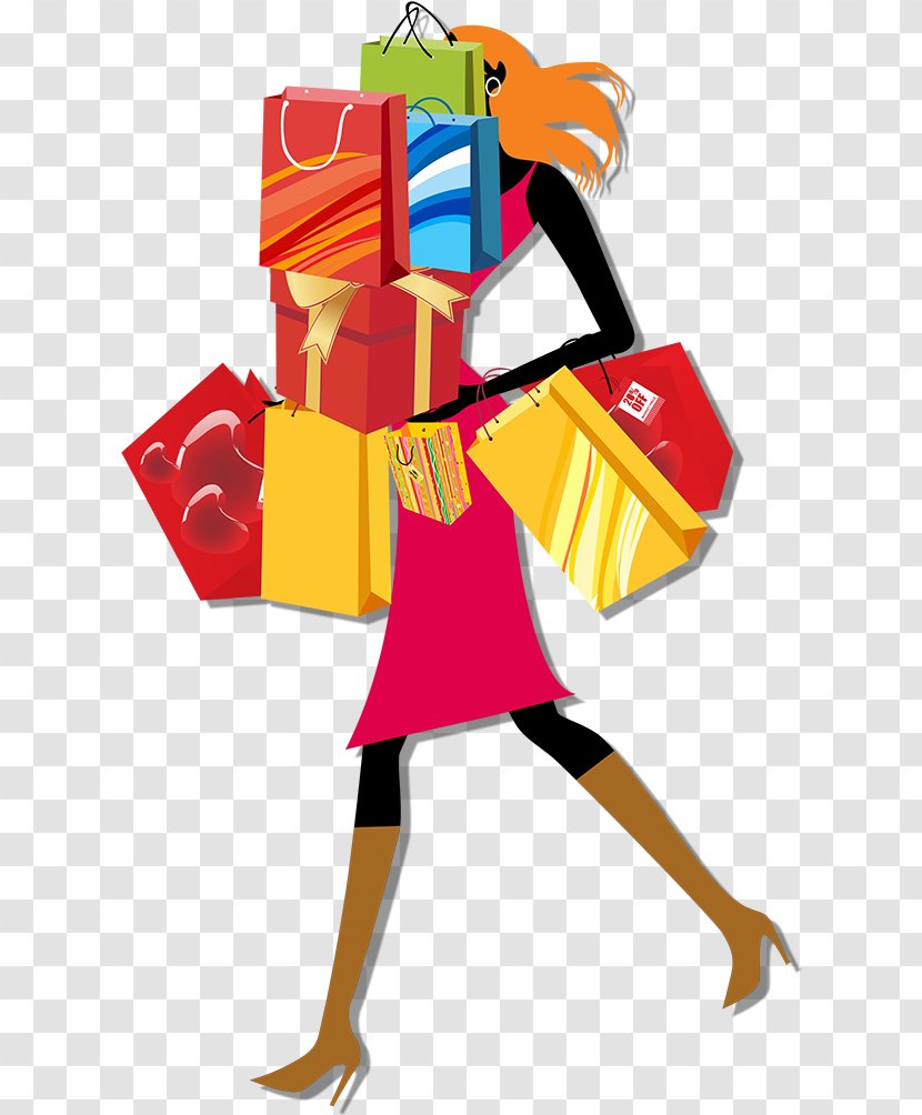 Clip Art Shopping Bag - Summer Model Woman Transparent PNG