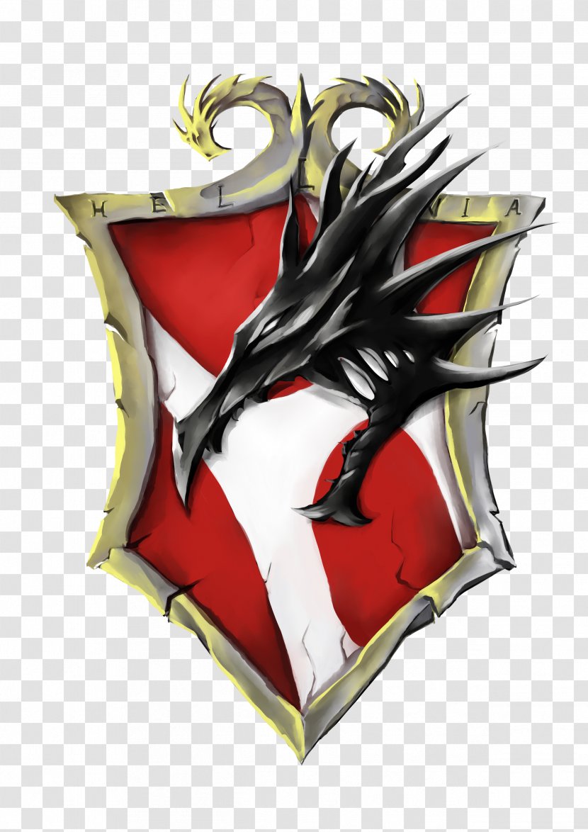 Dragon Knight Escutcheon High Elves Battle - Black Shield Transparent PNG