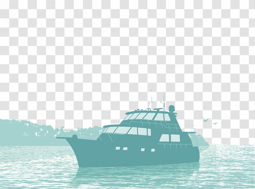 Boat Yacht Fishing Watercraft Illustration - Ship - Decorative Vector Transparent PNG