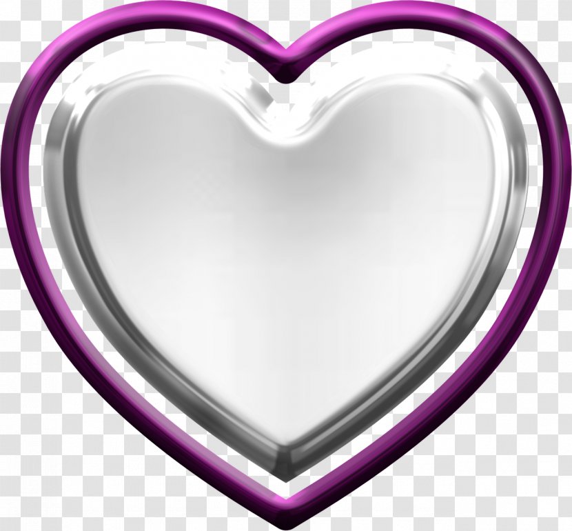 Hearts Love Clip Art - Silhouette - Silver Transparent PNG
