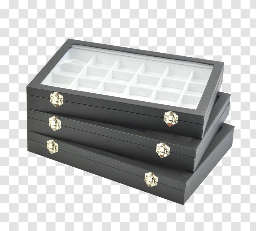 Box Jewellery Casket - Black And White - Jewelry Transparent PNG
