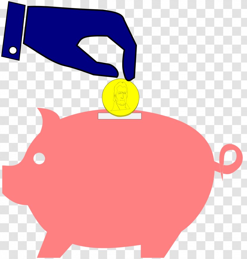 Piggy Bank Money Coin Clip Art - Royaltyfree - Register Cliparts Transparent PNG
