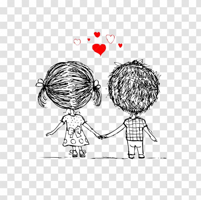 Royalty-free - Tree - Couple Cartoon Transparent PNG