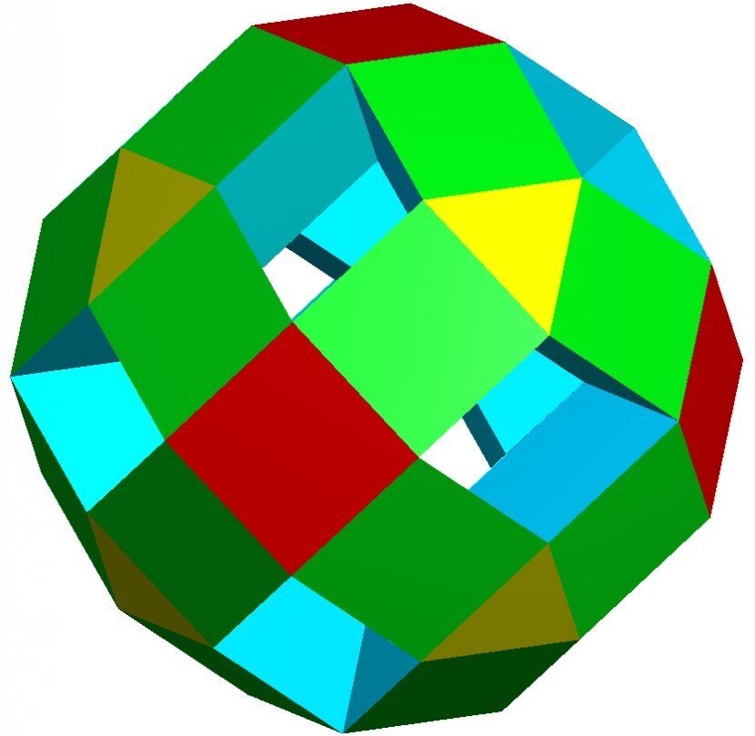 Toroidal Polyhedron Expanded Cuboctahedron - Football - Cube Transparent PNG