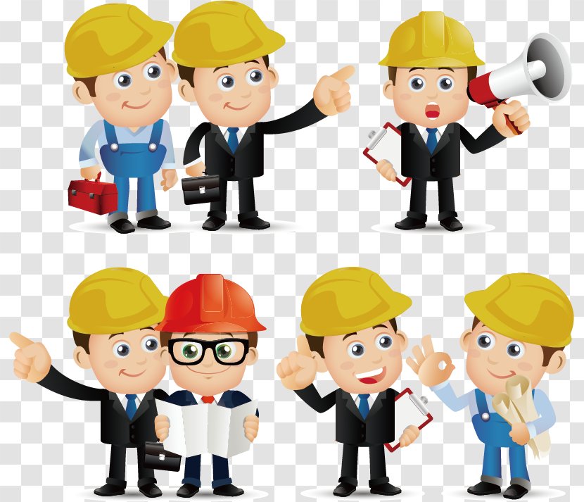 Architectural Engineering Euclidean Vector Architecture - Job - Construction Engineer Cartoons Transparent PNG