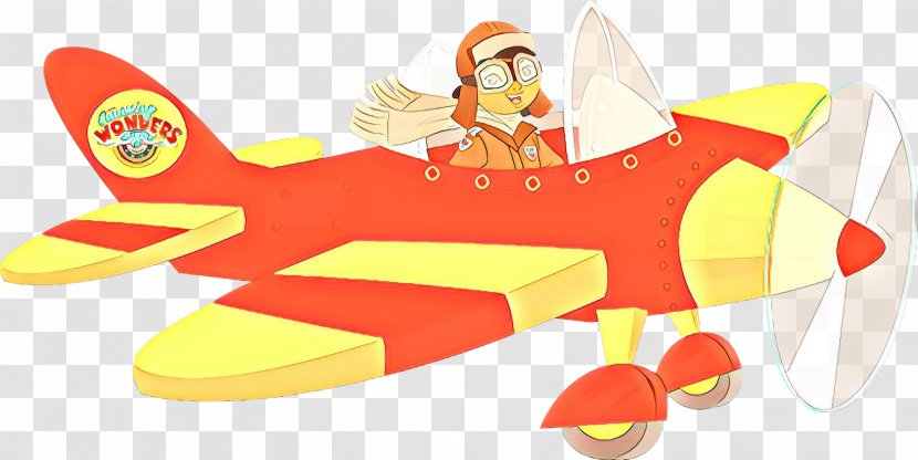 Airplane Aircraft Vehicle Biplane Clip Art - Cartoon - Propeller Propellerdriven Transparent PNG
