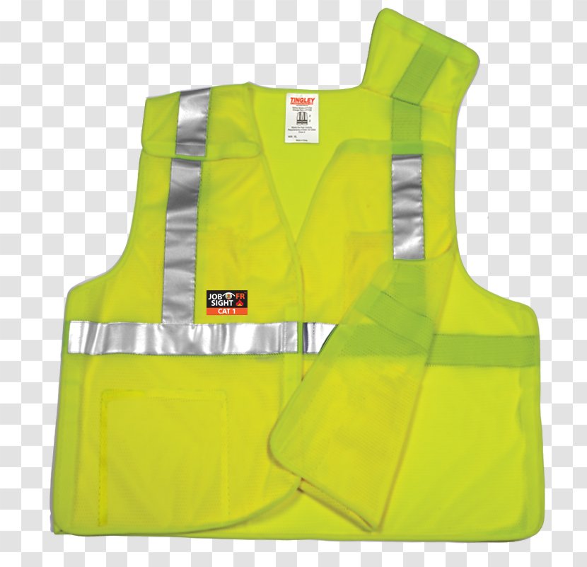 Gilets High-visibility Clothing Yellow Jacket - Personal Protective Equipment - Safety Vest Transparent PNG