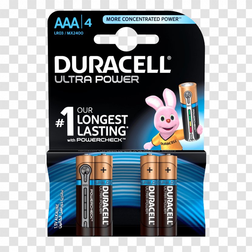 AAA Battery Duracell Alkaline Electric - Aaa Transparent PNG