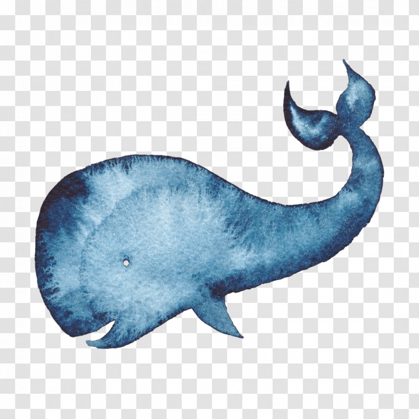 Humpback Whale Watercolor Painting Blue - Art Transparent PNG