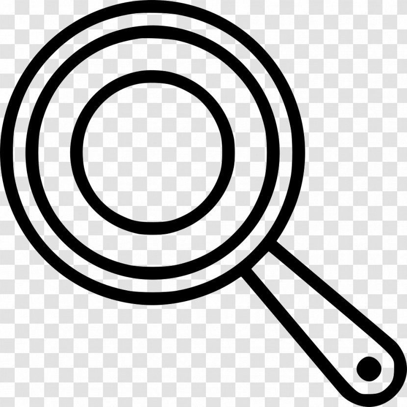 Magnifying Glass - Area - Black And White Transparent PNG