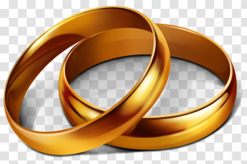 Wedding Invitation Ring Engagement - Yellow Transparent PNG