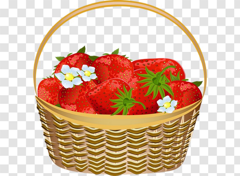 Strawberry Basket Fruit Drawing Clip Art - Fruits Transparent PNG