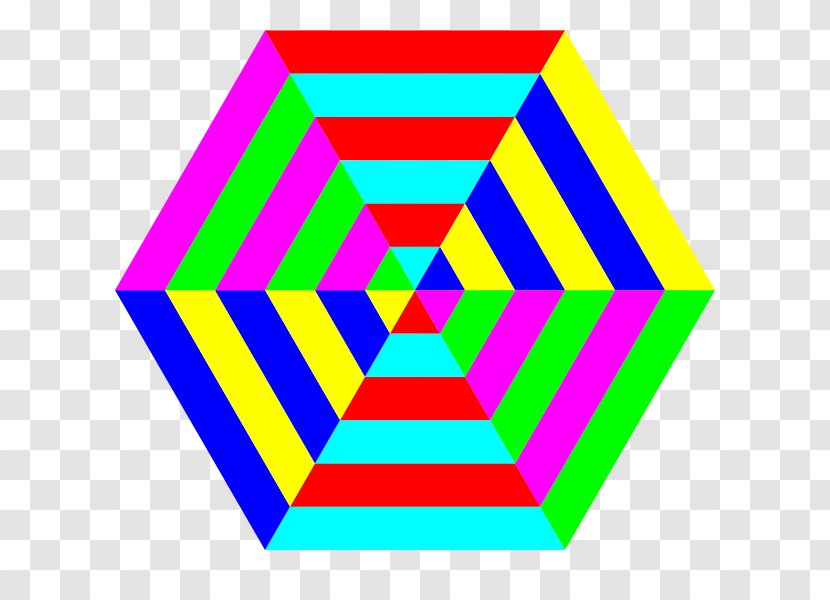 Hexagon Shape Clip Art - Geometric - Stripes Transparent PNG