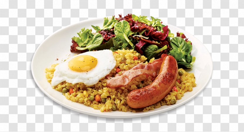 Sausage Full Breakfast Pilaf Nasi Goreng Stamppot - Vegetarian Food - Brunch Transparent PNG