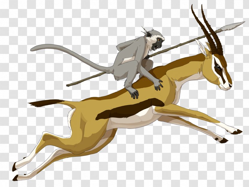 Thomson's Gazelle Impala Antelope Drawing - Mythical Creature Transparent PNG