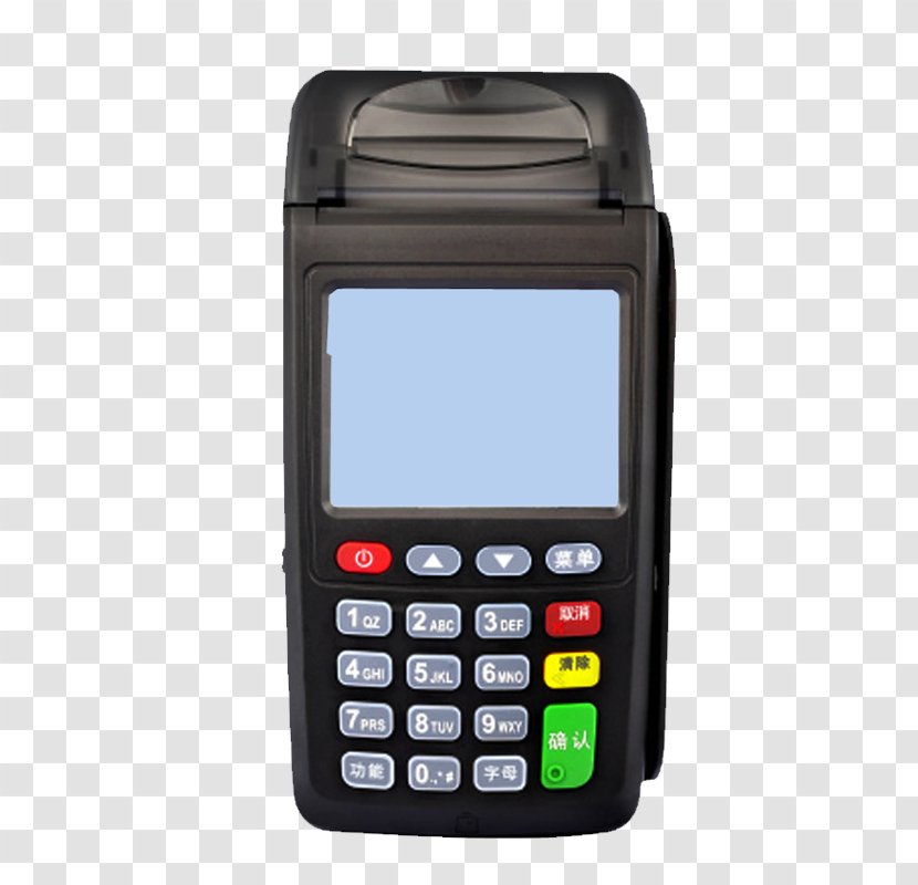 Point Of Sale Payment Terminal Sales EMV - Barcode Reader - Bank Products Real Pos Machine Transparent PNG