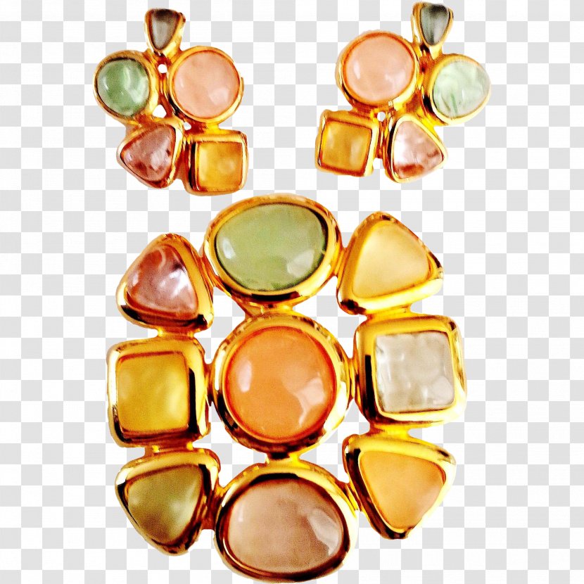 Earring Body Jewellery Gemstone Clothing Accessories - Pastel Flower Transparent PNG